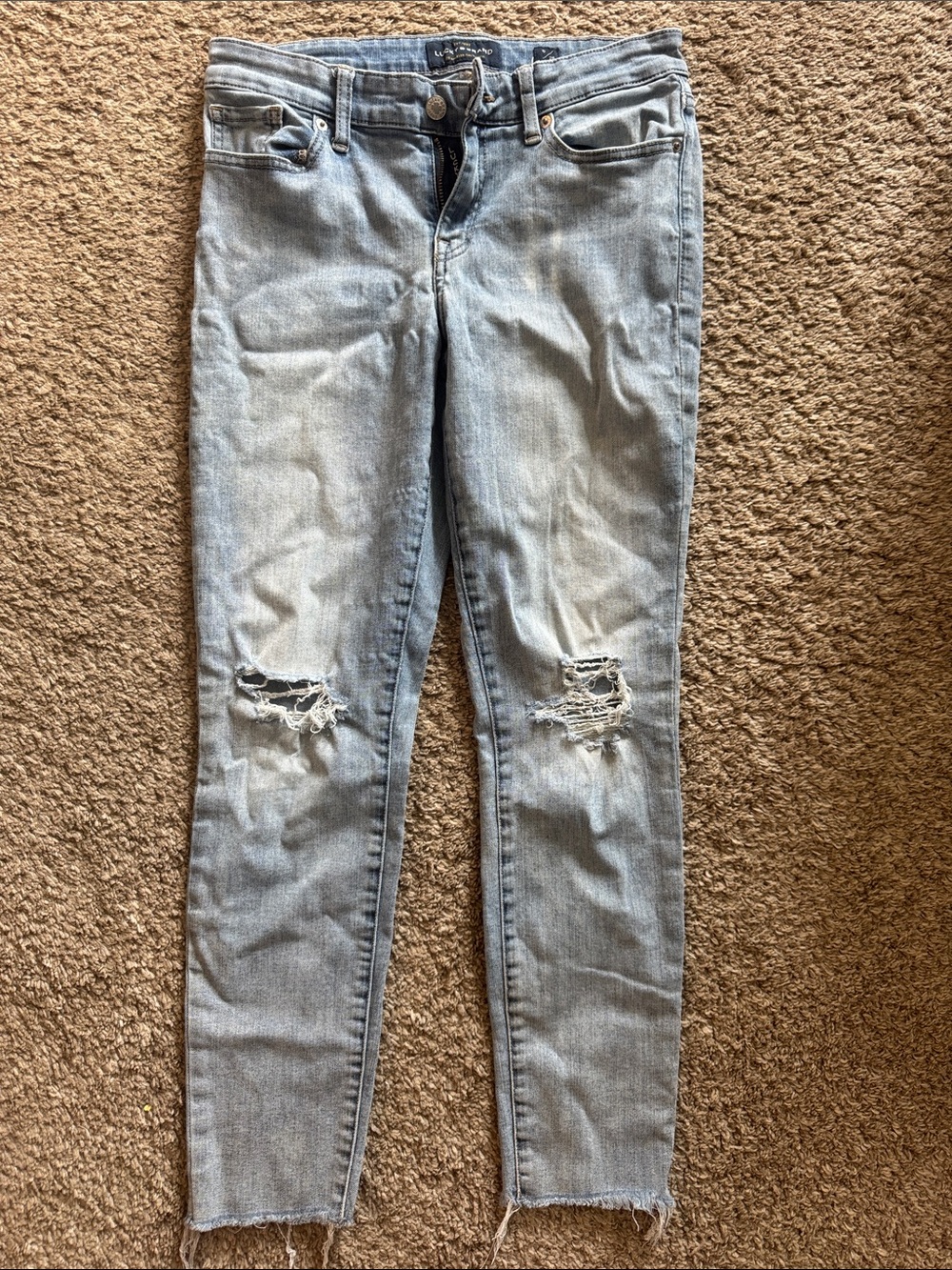 Lucky Brand Light Wash Distressed Women's Jeans